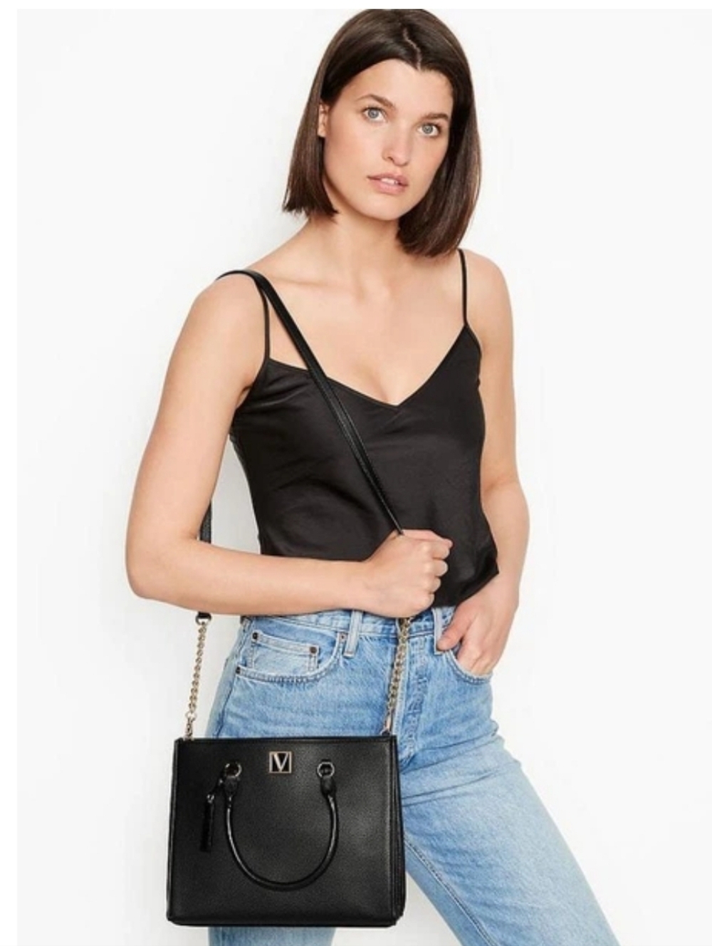 NWOT The Victoria Structured Satchel by Victoria's Secret.